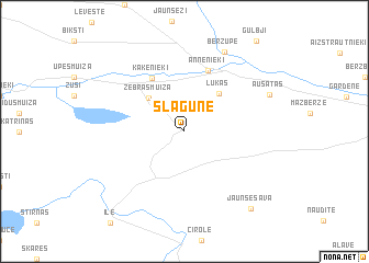 map of Slagūne