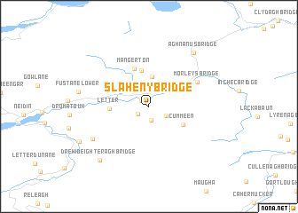 map of Slaheny Bridge