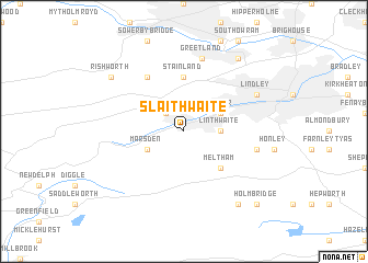 map of Slaithwaite