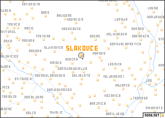 map of Slakovce