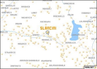 map of Slančini