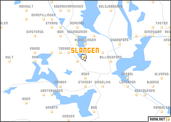 map of Slången