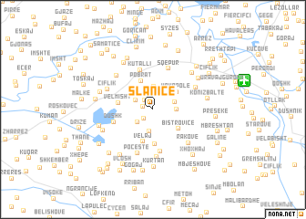 map of Slanicë