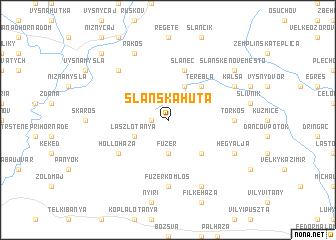 map of Slanská Huta