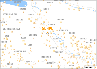 map of Slapci