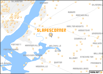 map of Slapes Corner