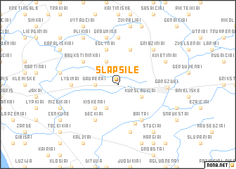 map of Šlapšilė