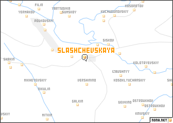 map of Slashchevskaya