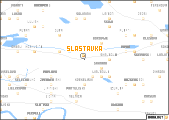 map of Slastavka