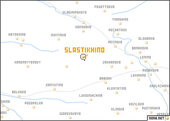 map of Slastikhino