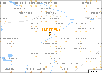 map of Slätafly