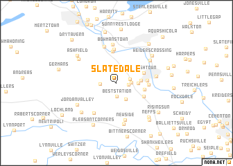 map of Slatedale