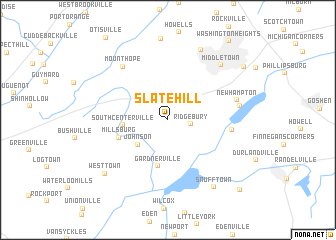 map of Slate Hill