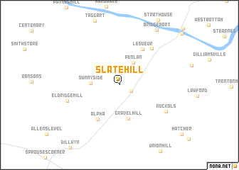 map of Slate Hill