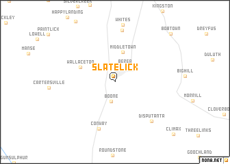 map of Slate Lick