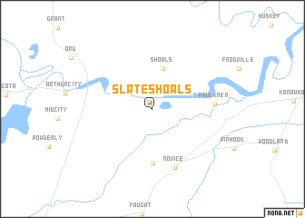 map of Slate Shoals