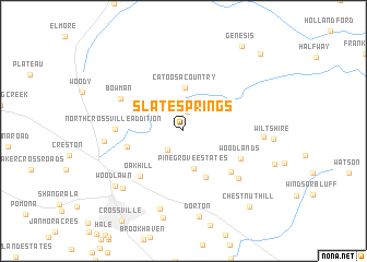 map of Slate Springs