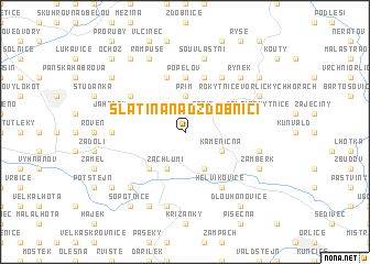 map of Slatina nad Zdobnicí