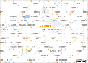 map of Slatinice