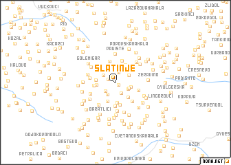 map of Slatinje