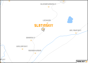 map of Slatinskiy