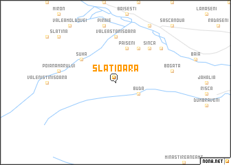 map of Slătioara