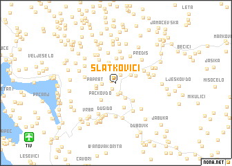 map of Slatkovići