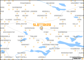 map of Slättåkra