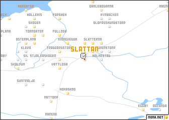 map of Slåttan