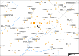 map of Slatt Bridge