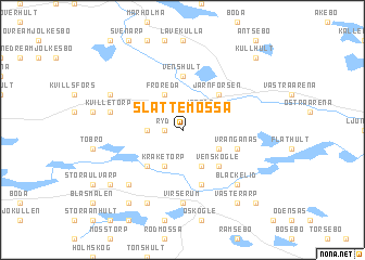 map of Slättemossa