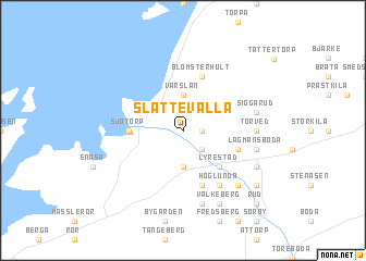 map of Slättevalla