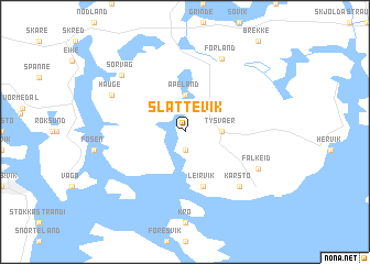 map of Slåttevik