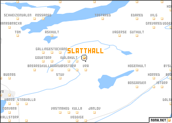 map of Slätthall