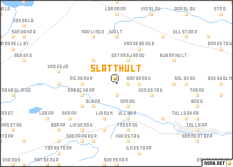 map of Slätthult