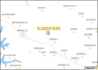 map of Slaughters