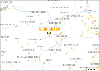 map of Slaughter