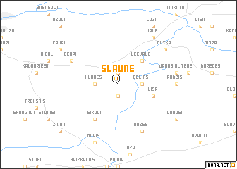 map of Slaune