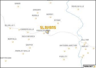 map of Slavans