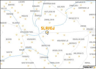 map of Slavej