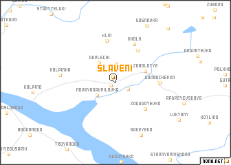 map of Slaveni