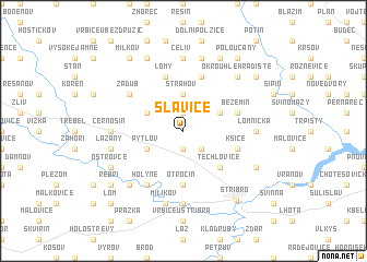 map of Slavice