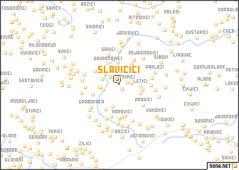 map of Slavičići