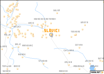 map of Slavići