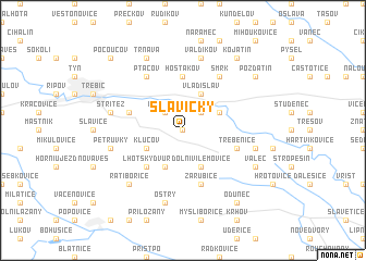 map of Slavičky