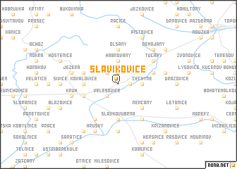 map of Slavíkovice