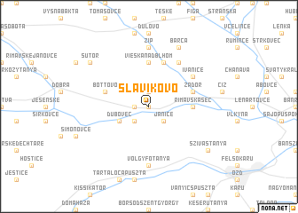 map of Slávikovo