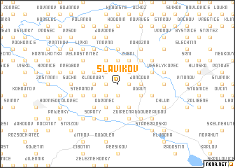 map of Slavíkov