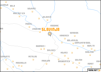 map of Slavinja