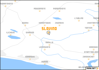 map of Slavino
